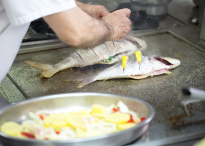 les dunes suites cocina pescado